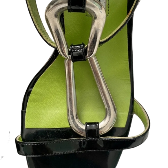 💚HP💚NEW Manolo Blahnik Black T-Strap Stiletto Heels💚Size 41 - Picture 3 of 6